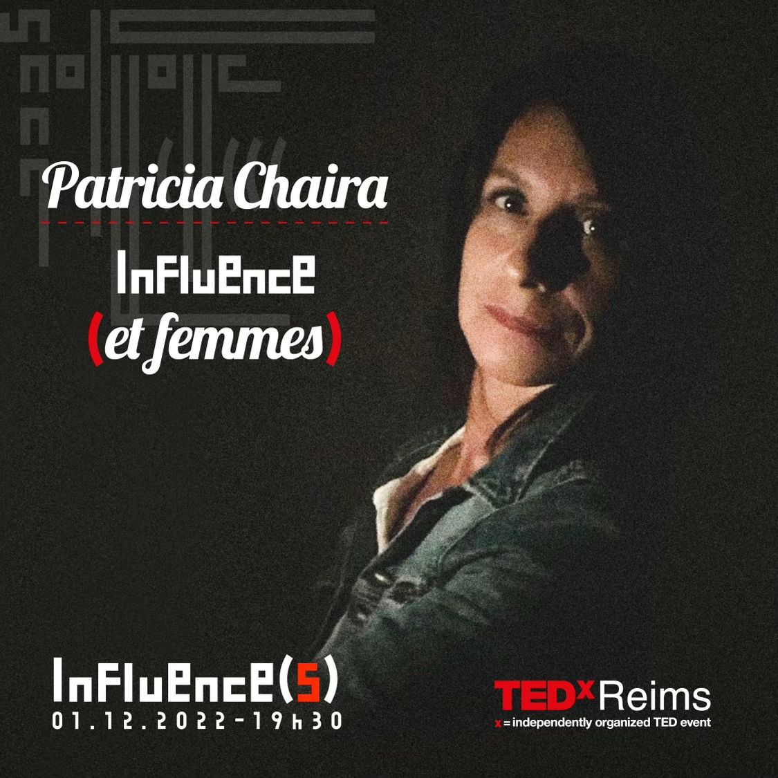 🎤@PatriciaChaira🎤la grande reporter de guerre et romancière évoquera l'influence de l'oubli des femmes dans l'histoire 📍

#TEDxReims c'est le 1er décembre au centre des congrès de #Reims et en direct streaming sur le site tedxreims.fr !

#Tedx #influence #reims