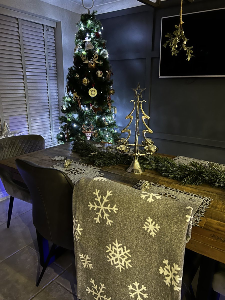 Love our new large grey felt snowflake blanket ❄️ 
.
It’s very snuggly and warm and looks gorgeous draped over a chair as well as snuggled under. £50 while stocks last. X