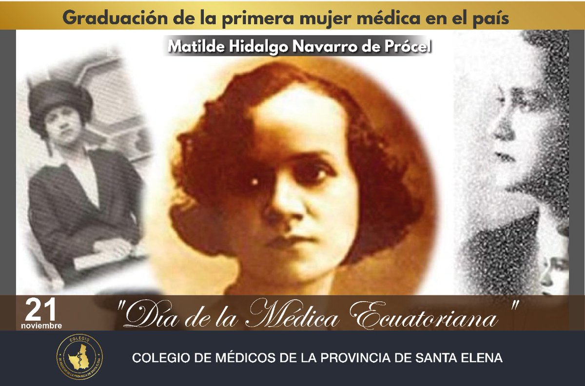 CMProSantaElena's tweet photo. El Directorio del @CMProSantaElena, extiende a todas nuestras Colegas👩‍⚕️, unas  felicitaciones por esta fecha especial. 

#DíaDeLaMédicaEcuatoriana #YoSoyMédicoFederado👍🏻 https://t.co/6nkglNcvhL