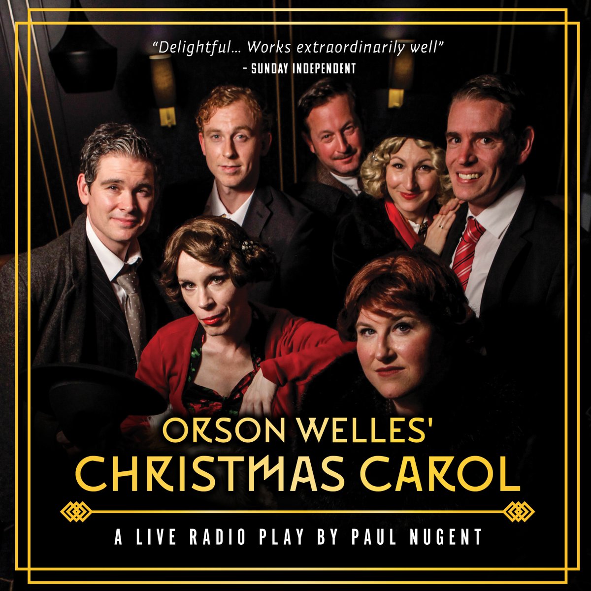 Orson Welles &amp; his Mercury Theatre troupe are ready to go with their radio play of Dickens's #AChristmasCarol! Only 1 problem, Lionel Barrymore can't play Scrooge. Can Orson rally the troupe in time before they go live on air? Come find out at <a href="/smockalley/">Smock Alley Theatre</a>  Dec 6-17