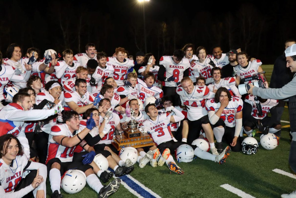 Thank you Kanata Knights football, my teammates, coaches and parents for supporting me through this season. The Kanata Knights are A cup and Inter-provincial Bowl champions‼️

Full season stats:
-38 TOT tackles
-17 PBUs 
-2 INT
-8 TKFL
-1.5 sacks

hudl.com/v/2JtwKD