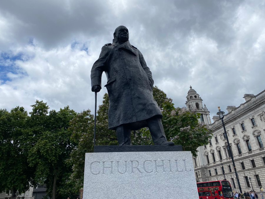 NileGardiner's tweet photo. Thank God for Churchill, the British Empire, the United States and the English-speaking free world for standing up to Nazi Germany and ensuring that tyranny would not prevail. We owe Winston an immense debt of gratitude. https://t.co/Xy2B0iSEBk