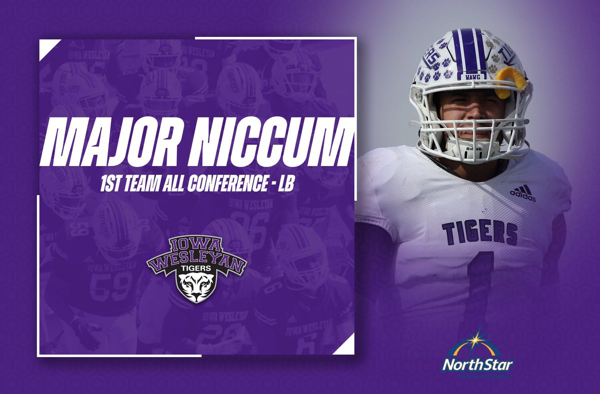 Congratulations to <a href="/majorniccum/">mãjorr</a> on being named 2022 NSAA 1st Team All-Conference - LB
Stats:
Tackles: 118
Sacks: 7
Tackles For Loss: 24
FF/FR: 2
PBU: 5
TD’s: 2
<a href="/IWTigerFootball/">Iowa Wesleyan Football</a> #WAWG