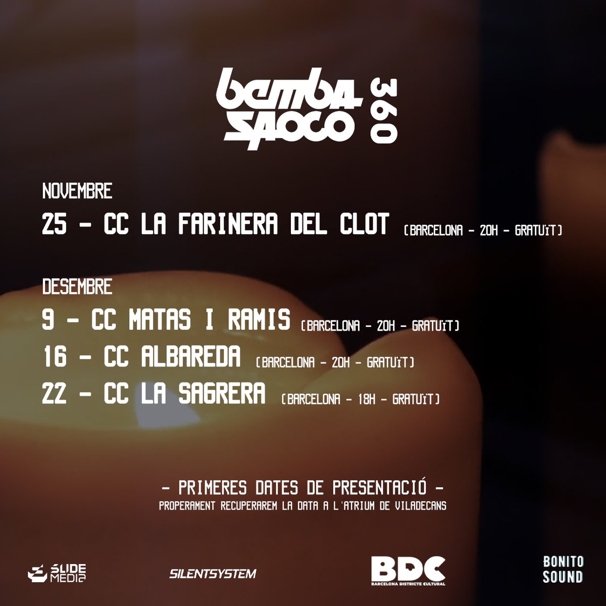 BembaSaoco's tweet photo. Ara sí que sí... tornem amb l'energia ben carregada!! 🙌

📝Primeres dates de presentació amb @BcnDCultural! 
📢 Comencem aquest divendres 25 a la @farinera del Clot i ja es poden reservar les entrades: https://t.co/9Mh9sjTgvy https://t.co/5diaTRgH7b