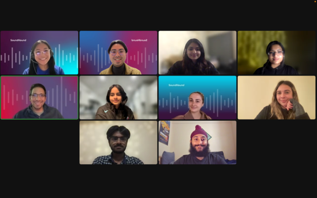 SoundHound's tweet photo. Thanks @sjsu for inviting @SoundHound to coach the future of #voiceai talent! #TeamSoundhound enjoyed an interactive session with San Jose State University's #GirlsWhoCode College Loops. Participants received interview coaching tips + details on our internship programs. 
#culture https://t.co/BzadfjCYVQ