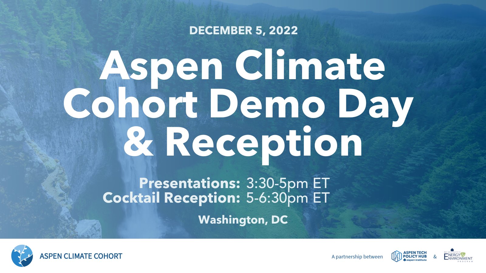 Aspen Energy & Envir on Twitter "The ClimateCohort has some big news
