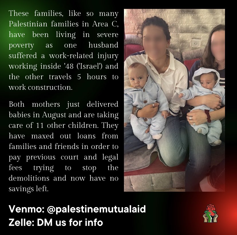 durub_ntl's tweet photo. 🚨URGENT: PLEASE DONATE ANYTHING YOU CAN!

VENMO: @palestinemutualaid
ZELLE: DM us for info! https://t.co/1Hg2SephJN