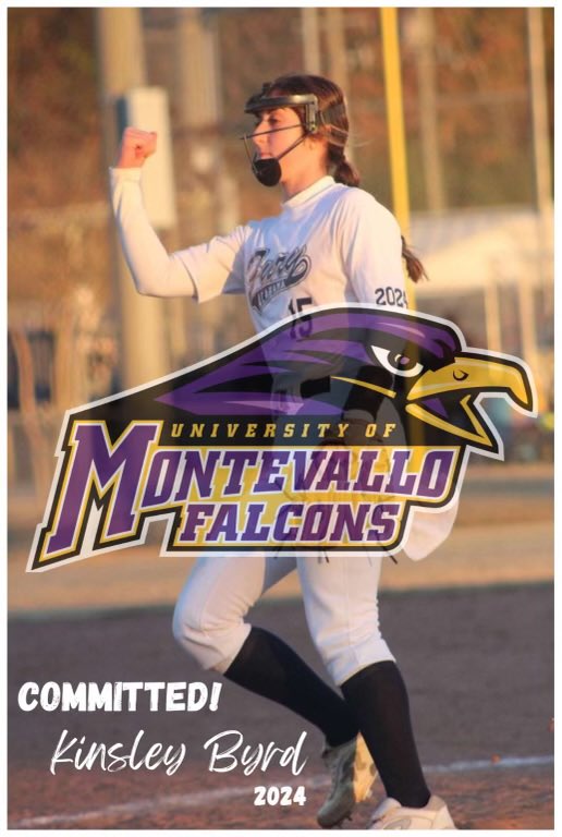I am excited to announce my verbal commitment to the University of Montevallo!!! Huge thanks for all the support from my coaches, friends, and family, and especially <a href="/11BWade/">Beth Wade</a> <a href="/rachtwentynine/">Rachael Reeves</a> for believing in me!!! Go falcons!!! 💜💛