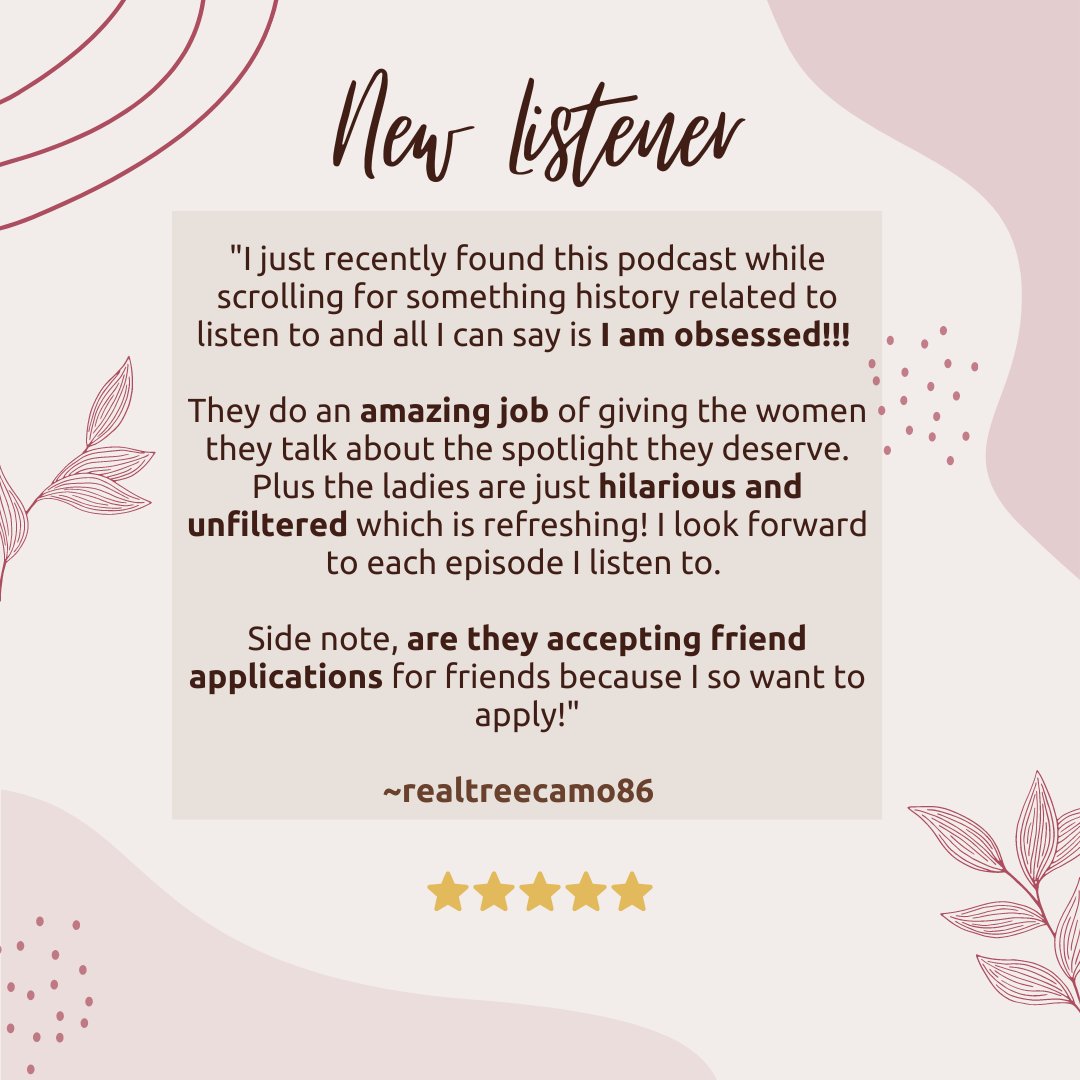 We have reviewed your friendship application and are delighted to ACCEPT! 😍 #HERstory #LadyPodSquad