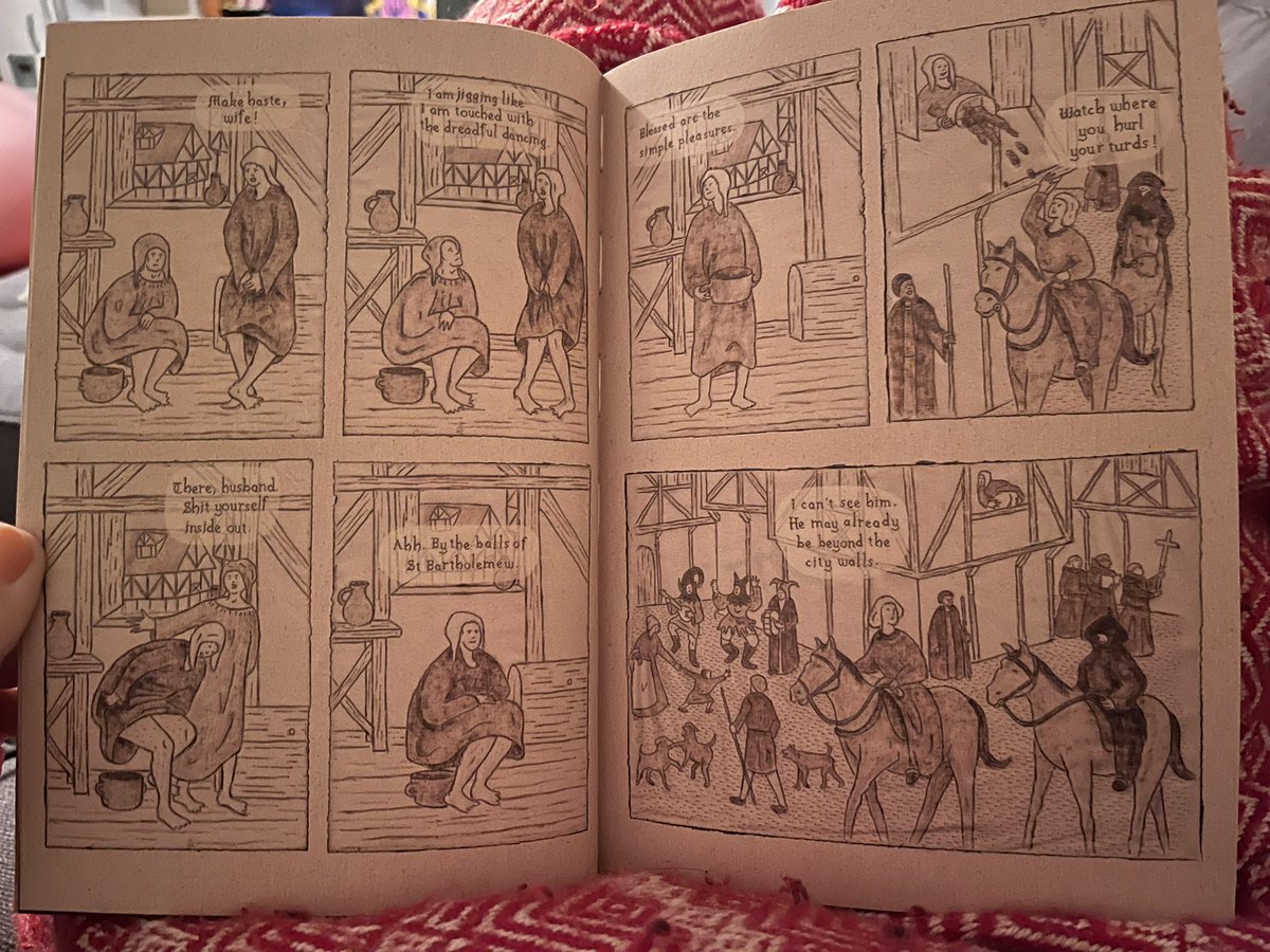 beatonna's tweet image. Two pages in and I’m sold on the dancing plague by gareth brookes
