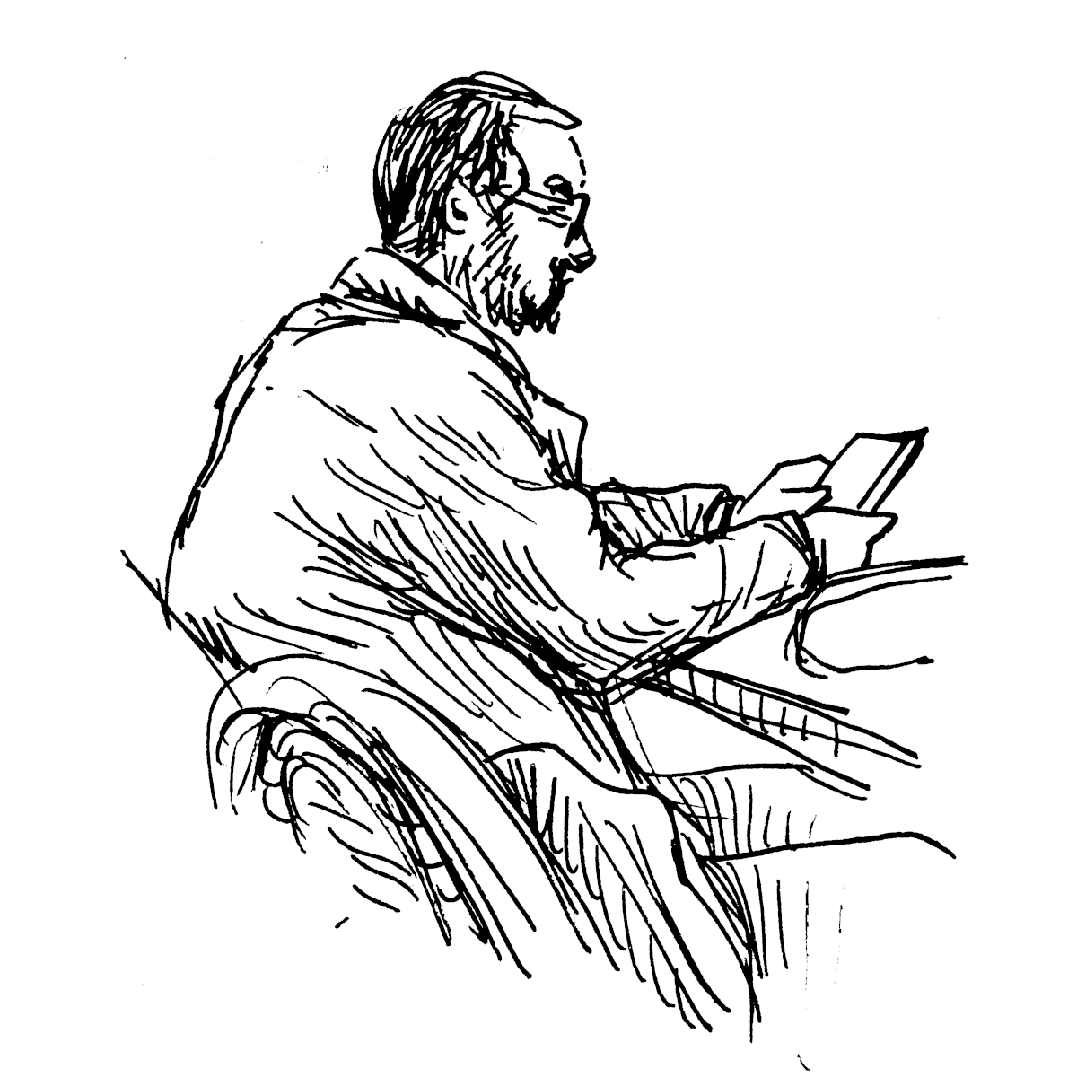 Jean_no's tweet photo. #dessinsSurLeVif #dansLeBus #auCafé
Et en bonus, des gens qui ne regardent pas leur téléphone : ils regardent le match (moi j'étais dos à l'écran). https://t.co/W0Zihfx7Wc