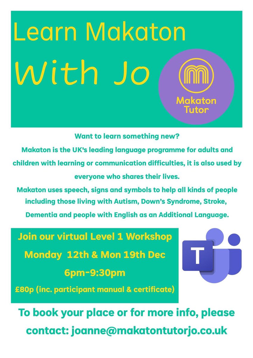 **new dates** Would you like to join a community that will bring you so much joy? #inclusion #wetalkmakaton