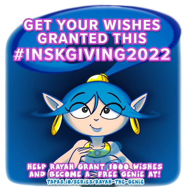 Checomal's tweet photo. Hey, #inksgiving2022 is about to start, and for the first time, I have an idea of how to participate! Rayah (or Ifrit) will grant the wishes of everyone who makes a 5000 or bigger donation to the comic at: https://t.co/hUWOSVh3Pj
#inksgiving #rayah #webcomic #genie https://t.co/93ruy4ti8Q
