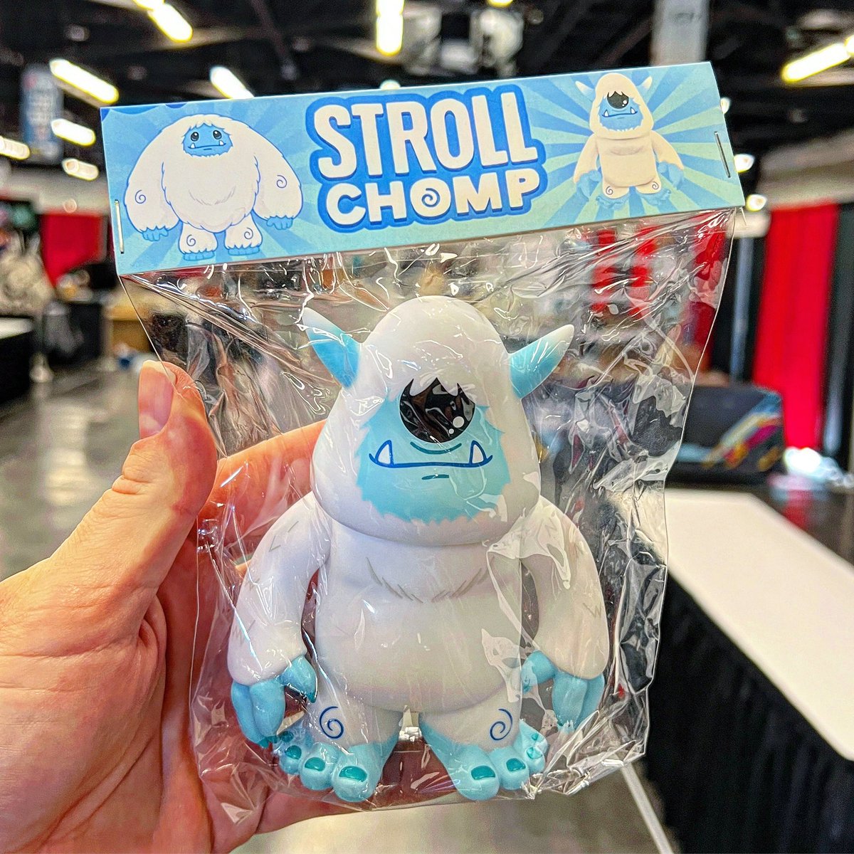 spankystokes's tweet photo. STROLL CHOMP is LIVE!!!! Go now to @Strangecattoys ( https://t.co/5oDO8WWMJf ) to snag up our new Stroll Chomp with @abominabletoys - get one while they are still available! #spankystokes #spankystroll #abominabletoys #yeti #dcon #designercon #designercon2022 https://t.co/WTgxgfDyW7