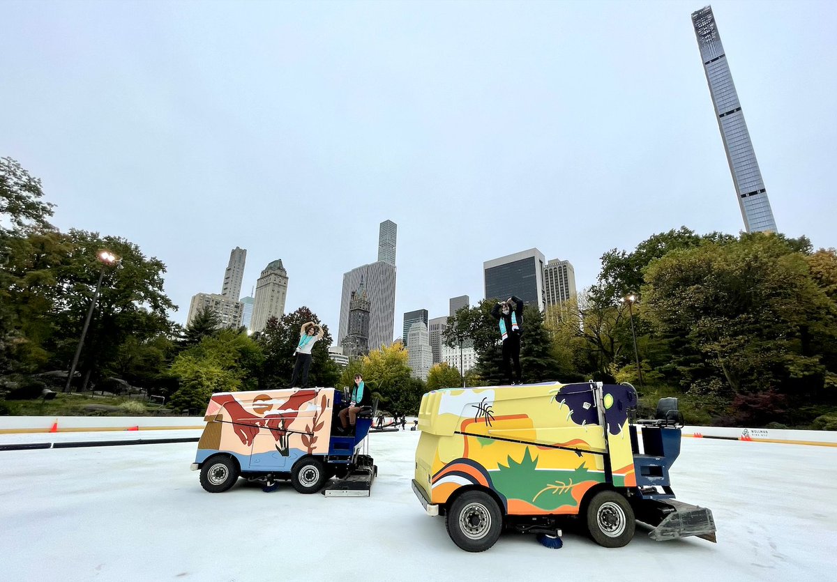 WollmanRinkNYC's tweet photo. We got talent in NYC! Spotlighting the amazing artists behind our new Wollman Rink zamboni’s and indoor murals. Come see their amazing work at Wollman Rink!
#comewondercomeall #wollmanrinknyc #iceskating #youngartists #painting #artistsofnyc #artanddesignnyc #aslnyc https://t.co/wRMEklLdGP