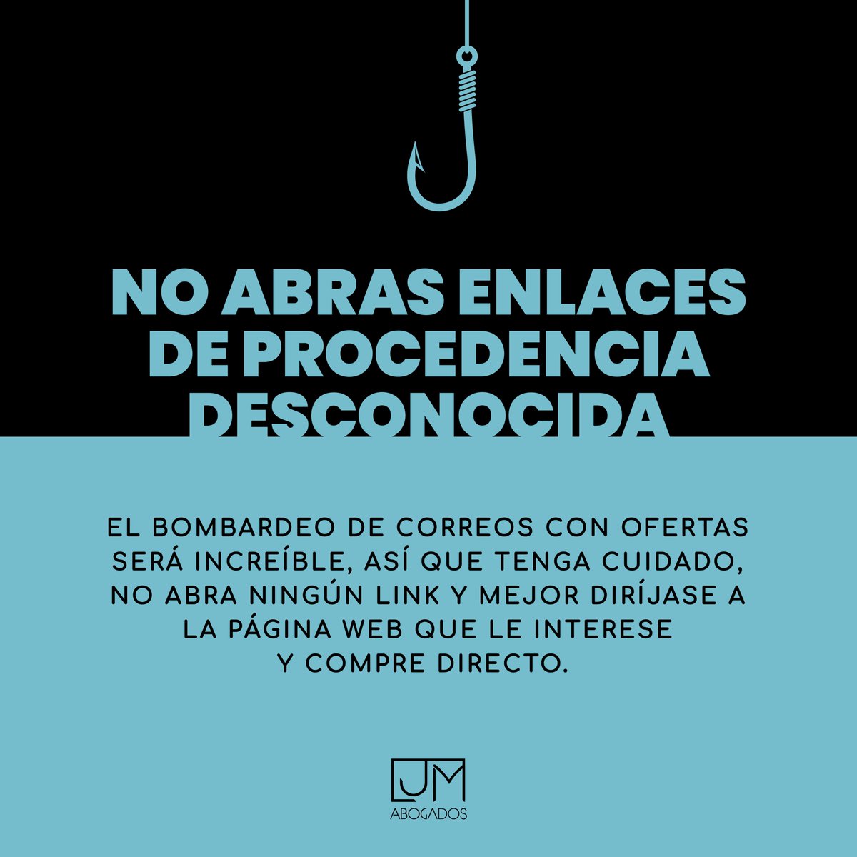 ljmabogados's tweet photo. Con #BlackFriday a la vuelta de la esquina, nos sentimos con el compromiso de advertirles de las posibles #estafas que pueden encontrarse. (1/2)

#EstafasBlackFriday #Estafasonline #Enganos #BlackFridayTips #ConsejosCompras https://t.co/jkQ8vpTeDH