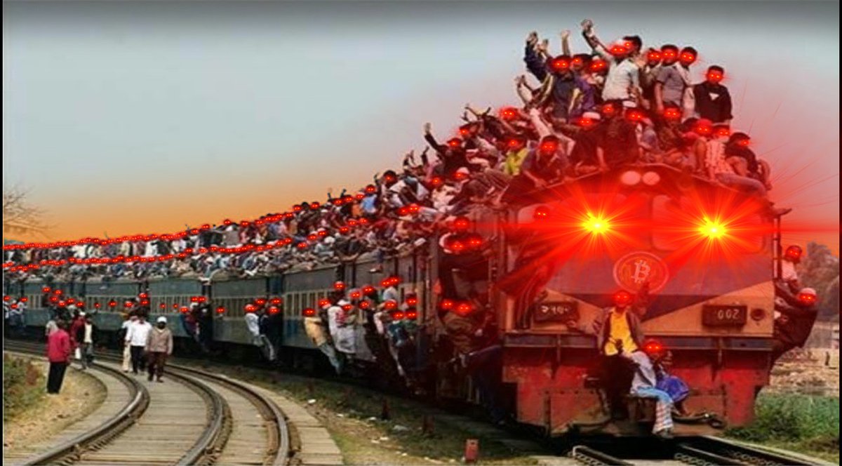 All aboard the #Bitcoin Express.