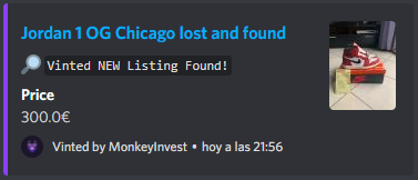 MonkeyInvest_'s tweet photo. Tenemos nuevos monitores custom de Vinted y Wallapop! 📈
Observamos 👀 y cazamos 🎩 al mejor precio. https://t.co/x7HIMtr9w2