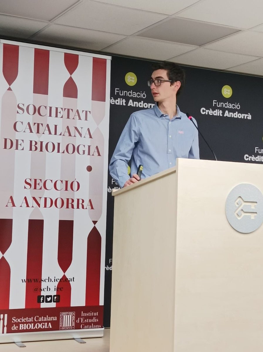 Adria_Archilla's tweet photo. Molt content de fomentar la divulgació científica a Andorra de la mà de @SCB_iec Vaig tenir l’oportunit de presentar part del treball que estic realitzant a la meva tesis doctoral la qual cosa em va fer molt feliç. Moltes gràcies als assistents i organitzadors #Andorra https://t.co/J6aSIsAyLG