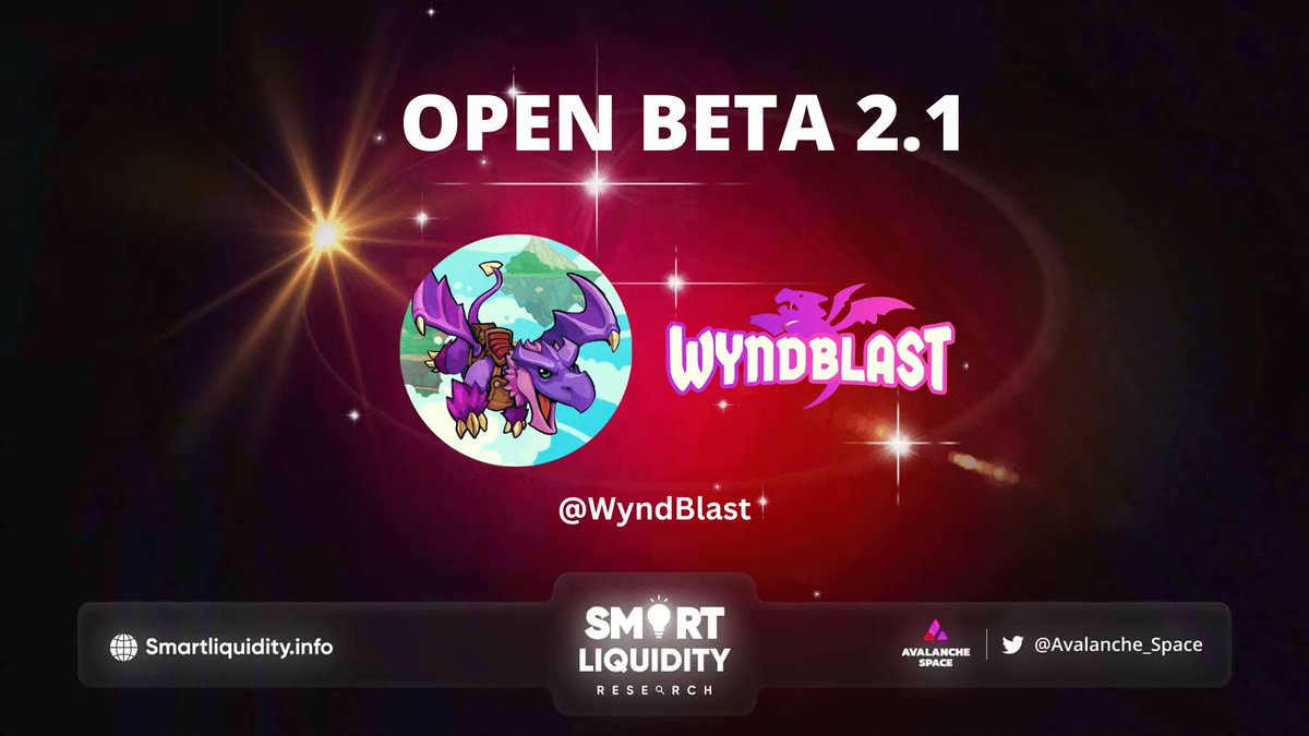 Avalanche_Space's tweet photo. 📌 The Open Beta version 2.1 of
@WyndBlast is now available.

📌 This will include the introduction of their Launcher as well as the second map of the PVE campaign!

🔽INFO
https://t.co/RH9YFv4mTY https://t.co/5G2TIKUKVI