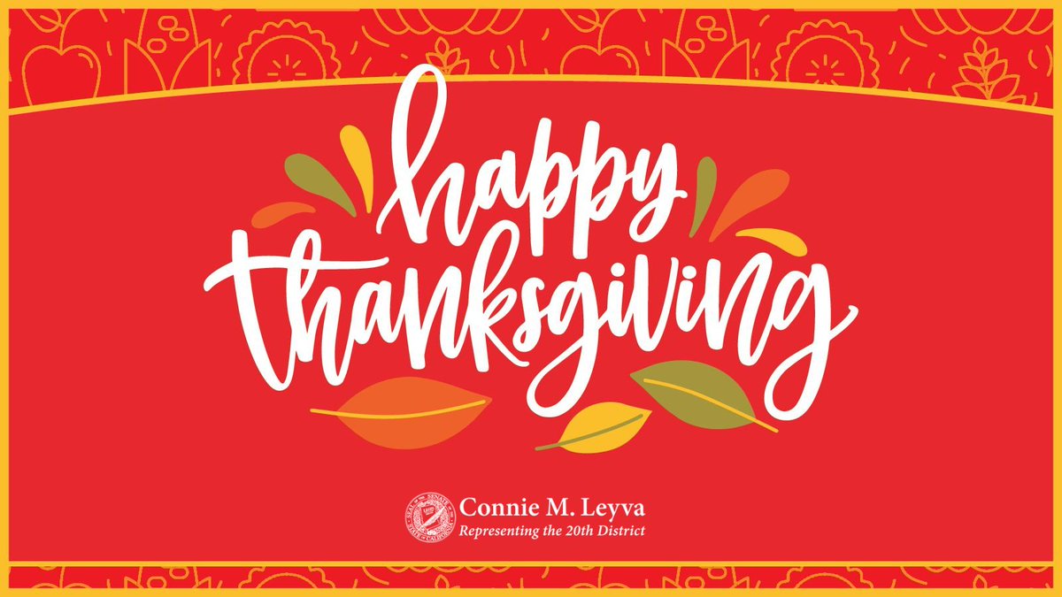 On this #Thanksgiving, I would like to offer a deep and heartfelt thank you to #SD20 constituents for allowing me the opportunity to serve eight years as your State Senator. So from all of #TeamLeyva, thank you--and we wish you and your family a safe and #HappyThanksgiving!