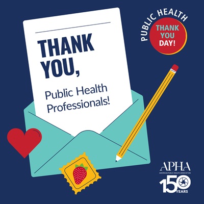 It goes without saying that we love our members and the public health field. Even considering it hasn't been a easy three years, public health is still showing up to support their communities. Thank you! ❤️ #PHTYD #publichealthworkforce <a href="/PublicHealth/">APHA</a>
