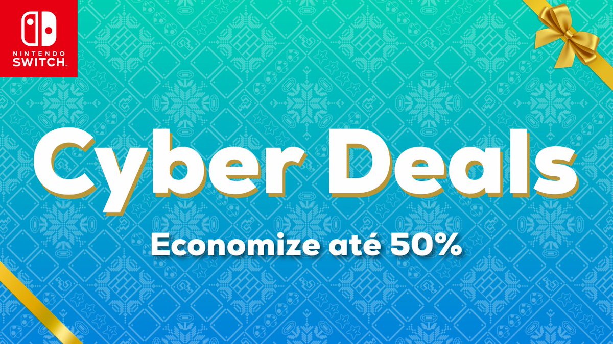 NintendoBrasil's tweet photo. 🚨 A promoção Cyber Deals chegou! Grandes descontos em jogos digitais selecionados para o console Nintendo Switch. Termina em 04/12 às 23h59 (horário do Pacífico).

👉 https://t.co/JupI4A3iIH https://t.co/CKP9ZK6DzC