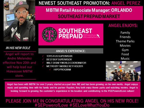 ‼️🔥 PROMOTION ALERT ‼️🔥 Please help me in congratulating our newest RAM addition to our Orlando District 🥳🎉 @AngelPerezrondo Congrats Angel 🔥🔥🔥Very well deserved!!!! #SEPowerOfLove #SELoveWhatYouDo @TonyCBerger @AlanOney @AnnieG_FL