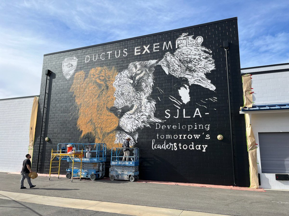 During this week of Thanksgiving, SJLA is thankful to the <a href="/SanJacintoUSD/">San Jacinto Unified School District</a> for sponsoring the first of our murals! We can’t wait for the finished product!