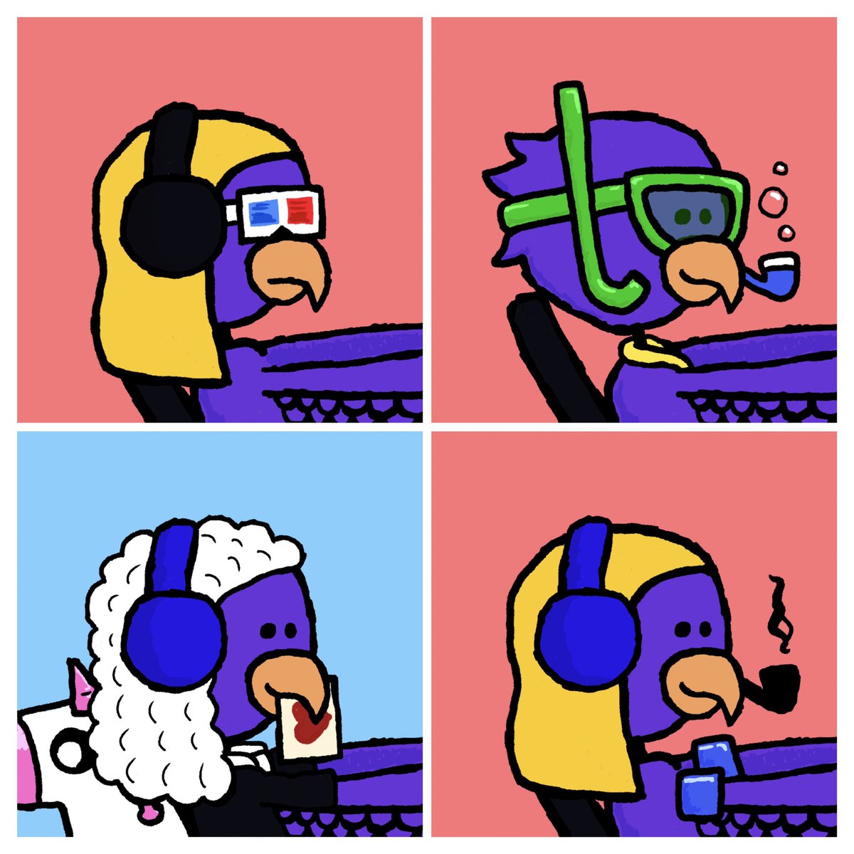 kangaman_gus's tweet image. Thought I’d post some pictures of the #pfer flock. Growing the flock every week. Thanks @dvdsmfer for the great art and for strengthening Defi for all 💜