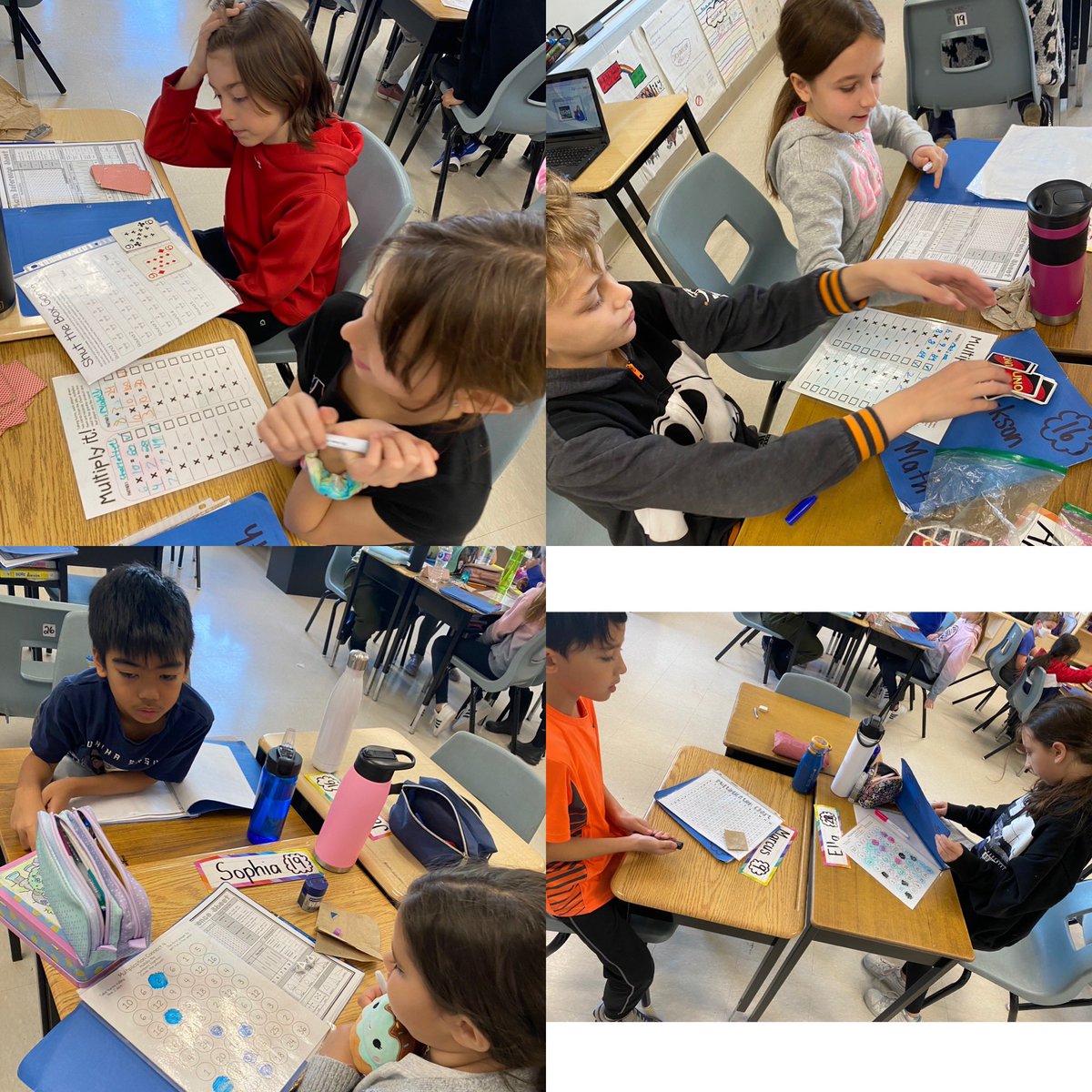 MrsAJargilo's tweet photo. We started off our multiplication unit with some games! 🎲 https://t.co/6mAKWgzE4I