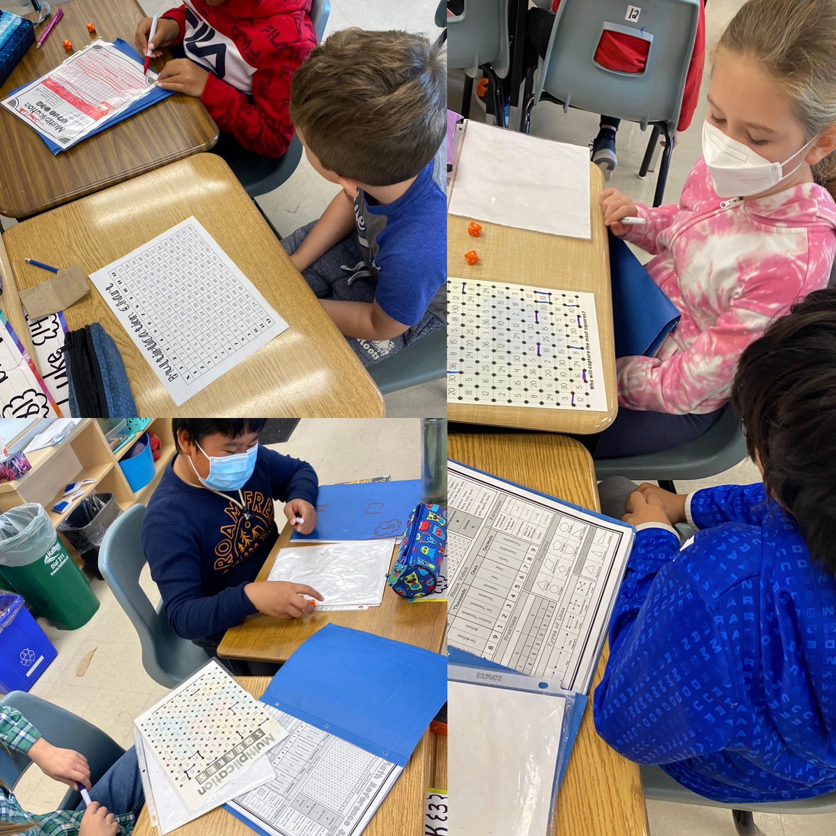 MrsAJargilo's tweet photo. We started off our multiplication unit with some games! 🎲 https://t.co/6mAKWgzE4I