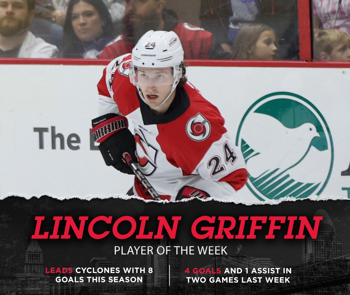 CincyCyclones's tweet photo. He is exciting to watch isn't he?!

@LGking921 leads the Cyclones with 8 goals this season and has scored in 4 consecutive games 👍🏼 https://t.co/OusZSmzB09