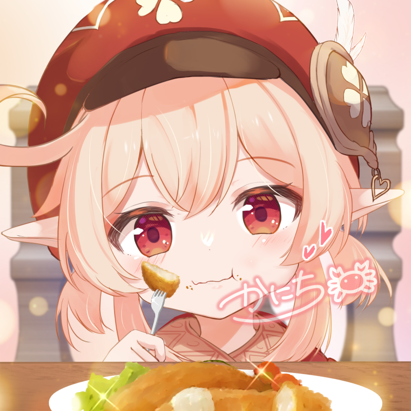 p_kanichi's tweet photo. おさかなもぐもぐクレーちゃんアイコン納めました😊✨ご依頼ありがとーでした！
（ほかの人は使わないでね！） https://t.co/7eEEmY0PpD