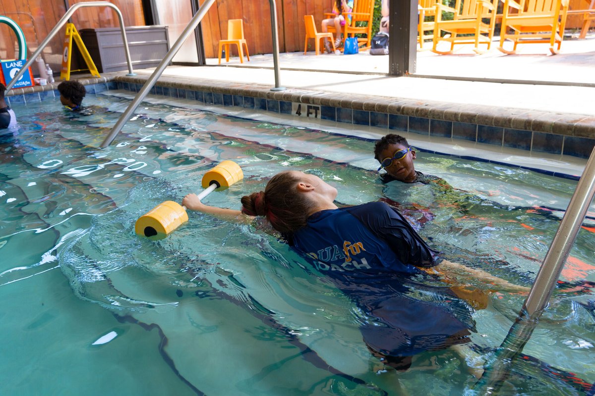 Start your swim journey today! Schedule your first lesson for FREE. 

🧡Indoor heated pools -91F
💙Year round swim lessons 
🧡Certified instructors 
💙Starting as young as 2 months old 

Drowning is preventable! Don’t delay swim lessons!
904-775-9400 | aquafinswimschool.com