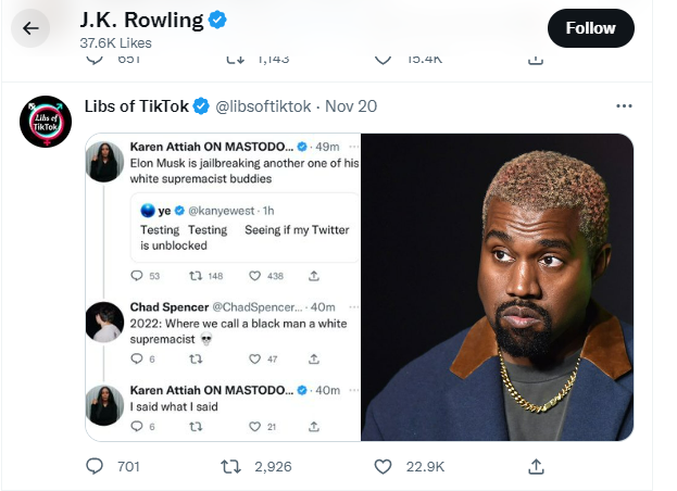 herong's tweet photo. I have TWO HUNDRED MUTUALS WITH JK ROWLING?!?!?! 

THAT SHIT STOPS HERE. 

She liked a post by Libs of TikTok THE DAY OF THE CLUB Q SHOOTING. 

Unfollow her now. 

Now. 

Instantly. https://t.co/Zrrsem2Shy