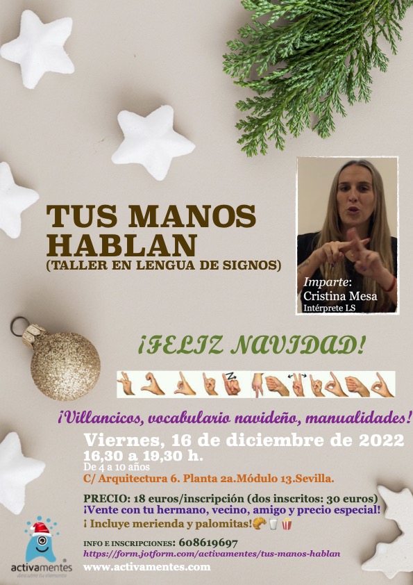 activamentes's tweet photo. Aunque aún queda tiempo para la Navidad queremos informaros de esta actividad que hemos preparado con mucha ilusión; Porque en estas fechas el mejor regalo es compartir sin barreras. 
INFO E INSCRIPCIONES: 608619697 
https://t.co/oVcPZDy6NT https://t.co/W2pj5lwp6D