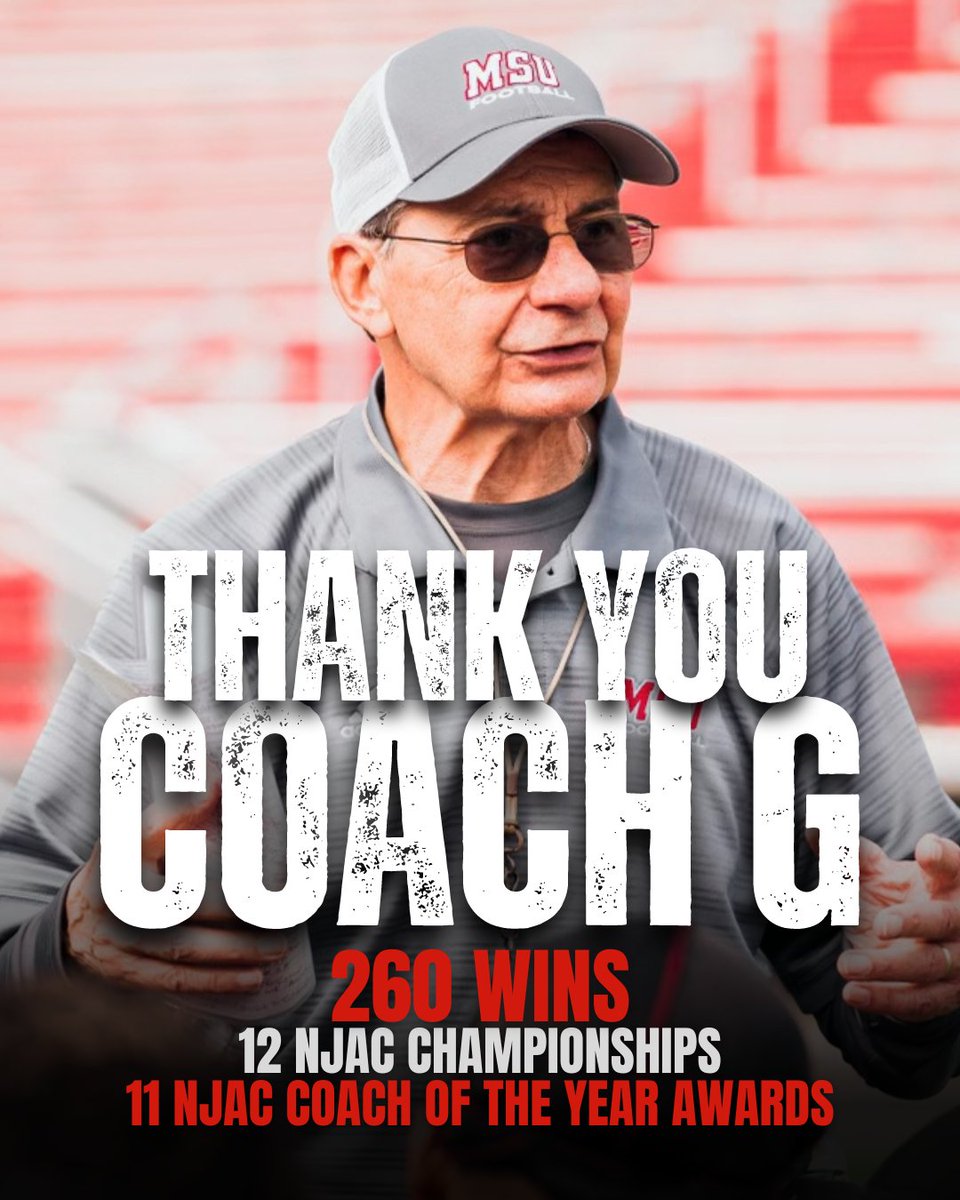 montclairstateu's tweet photo. After 40 years as our Head Football Coach, Rick Giancola has announced his retirement. 🏈 @Montclair_FB

Visit the full press release here: https://t.co/0eqp8kN4cy https://t.co/l7UikbLf3P