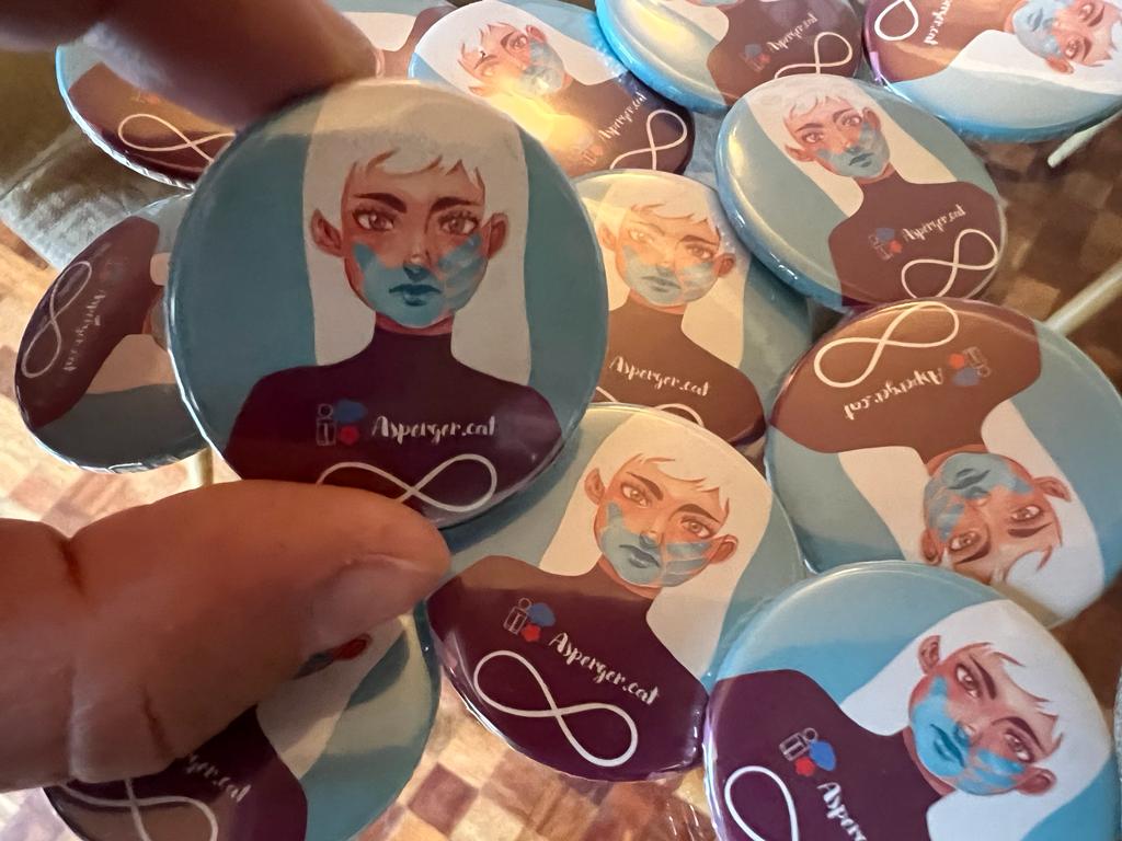 ♾♀️ Tot preparat! Ens veiem aquest dijous 24 de novembre a les 18.30 h a l'<a href="/EspaiLinia/">Espai Línia</a>!

Xerrarem sobre la violència a la #dones amb diagnòstic dins l'#espectreautista.

Aforament limitat. Reserva la teva plaça a associacio@asperger.cat

🎨Disseny cartell de xapes: <a href="/AutistaMichi/">LaMichiAutista</a>