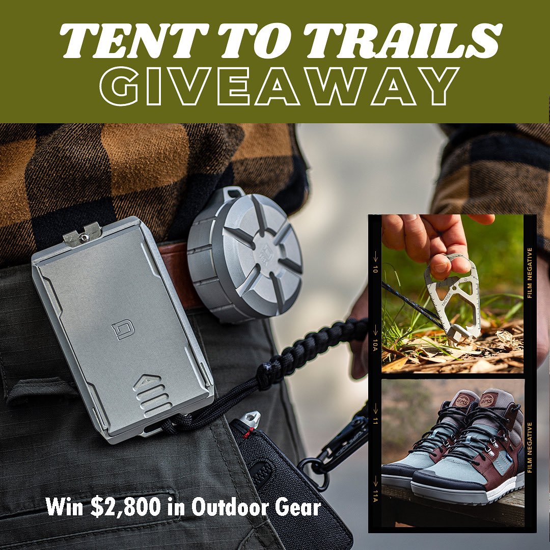 Win $2800 worth of outdoor gear! Click here to learn more: win.thenomadik.com/tent-to-trails…