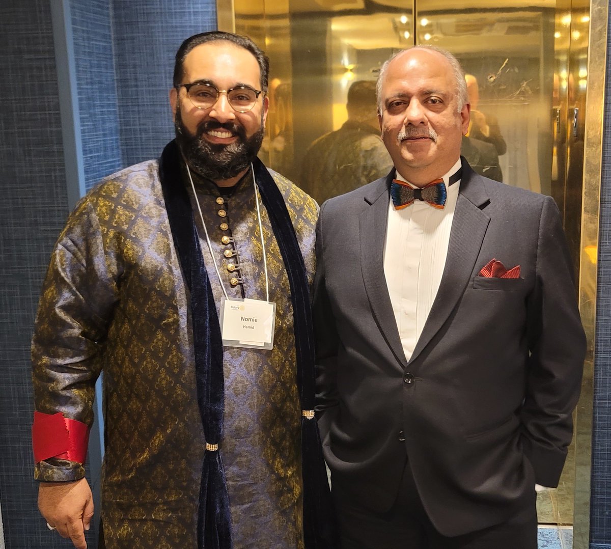 RotaryClubCP's tweet photo. Nomie Hamid has just been named District 7620 Governor for 2024-2025. Nomie is past president of our club and proprietor of Virtual X Kitchen, College Park's first virtual food hall.  He is shown below with Shekhar Mehta, RI 2021-2022 president. https://t.co/BHV2gTgUUZ