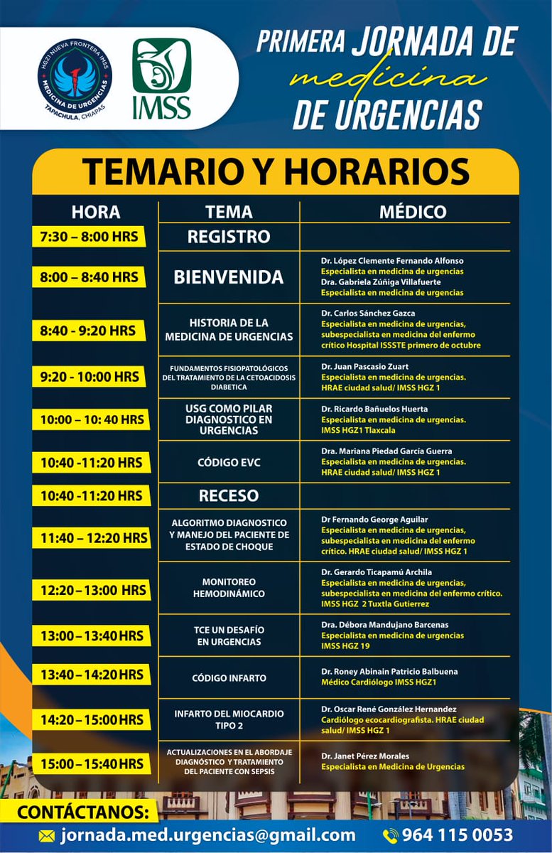 Dr_Dive's tweet photo. Será un gusto participar con lo que pinta será una de las mejores sedes de #Urgencias #MexicoEM 
Nos vemos este 25 de noviembre en #Tapachula 
Primeras Jornadas de Medicina de Urgencias 
@Jan_PrzMrls @BielmaFreud @FernandoGeorge4 @DraSolisM https://t.co/Nm0HIHSJ15