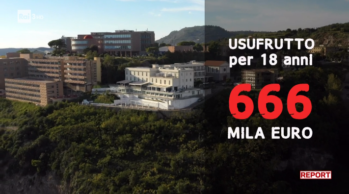 reportrai3's tweet photo. La Cittadella apostolica che don Cascella nel suo testamento obbligava la Curia a destinare a opere di beneficienza e ne vietava l’affitto o la cessione a terzi, era stata ceduta da Sepe in usufrutto a Claudio Ferrara, imprenditore del Casertano, con un passato in vari partiti. https://t.co/cRF9wbyWhy