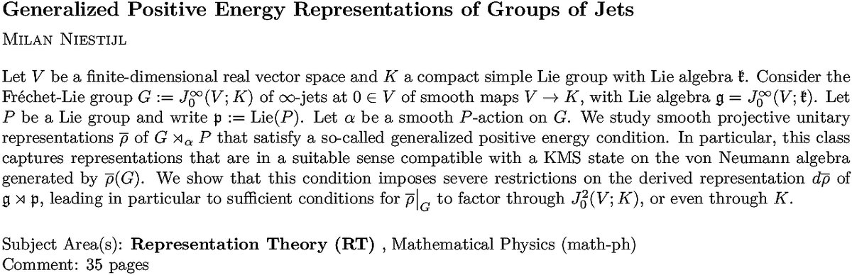 arxiv.org/abs/2211.10390…
M Niestijl
Generalized Positive Energy Representations of Groups of Jets