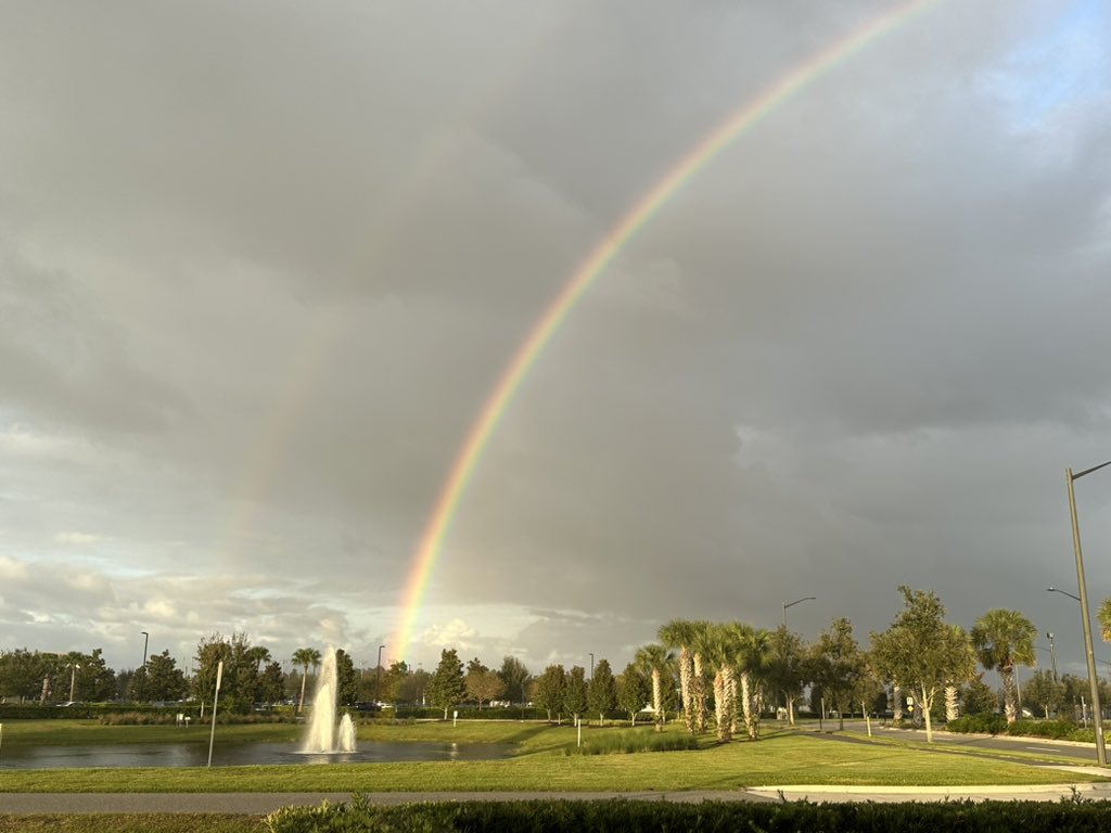Hello Twitter friends… for anyone who needs to see a double rainbow today 🌈 🌈