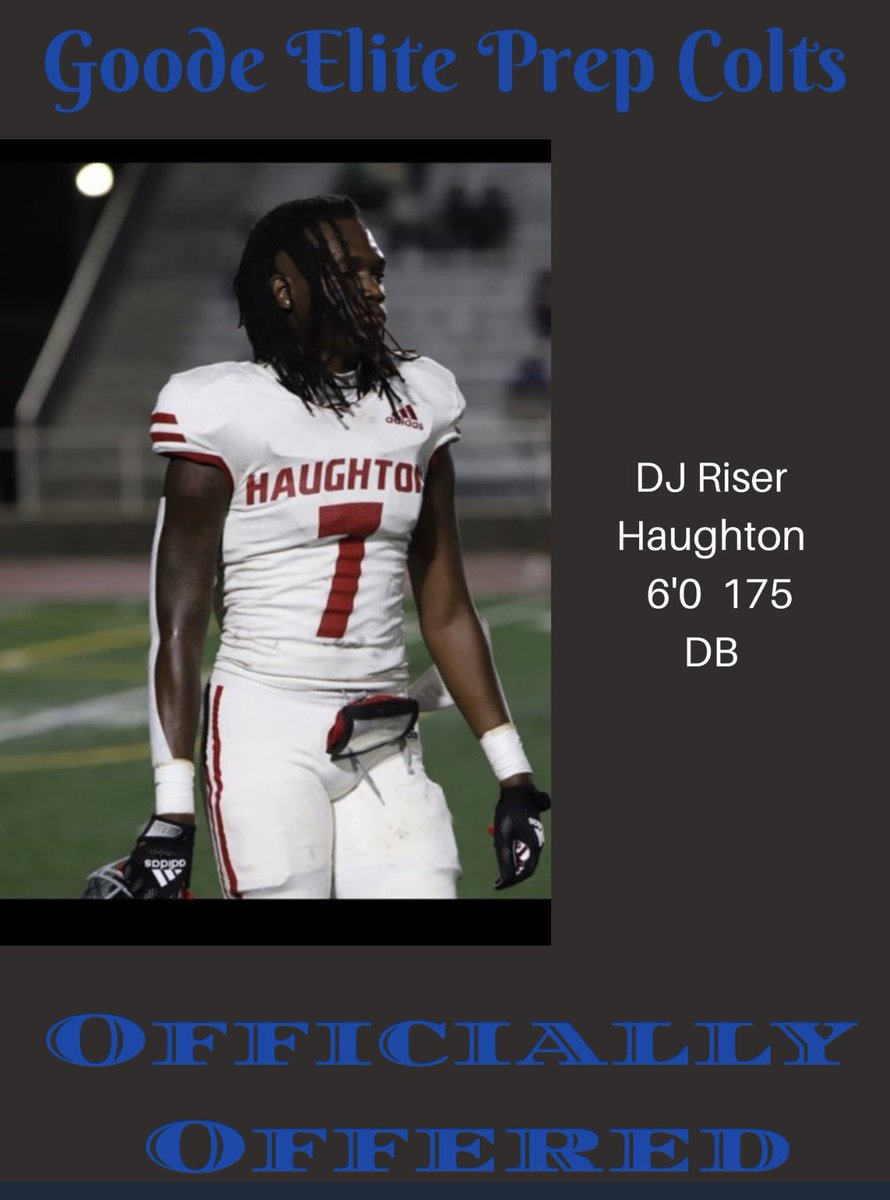 djriser7's tweet photo. I’m blessed to receive an offer from Goode Elite Prep @marqucee @GoodeElitePrep https://t.co/e3k4xFm7VM