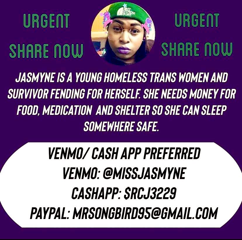 ‼️PLEASE DONT IGNORE‼️EMERGENCY‼️ I asked around all day yesterday and this morning but never got enough to extend my motel room. Currently on the street cold trying to get back in. HELP ME PLEASE🙏🏾 I ask everyday! Im struggling but trying‼️ #emergency #trans #MutualAid #trans