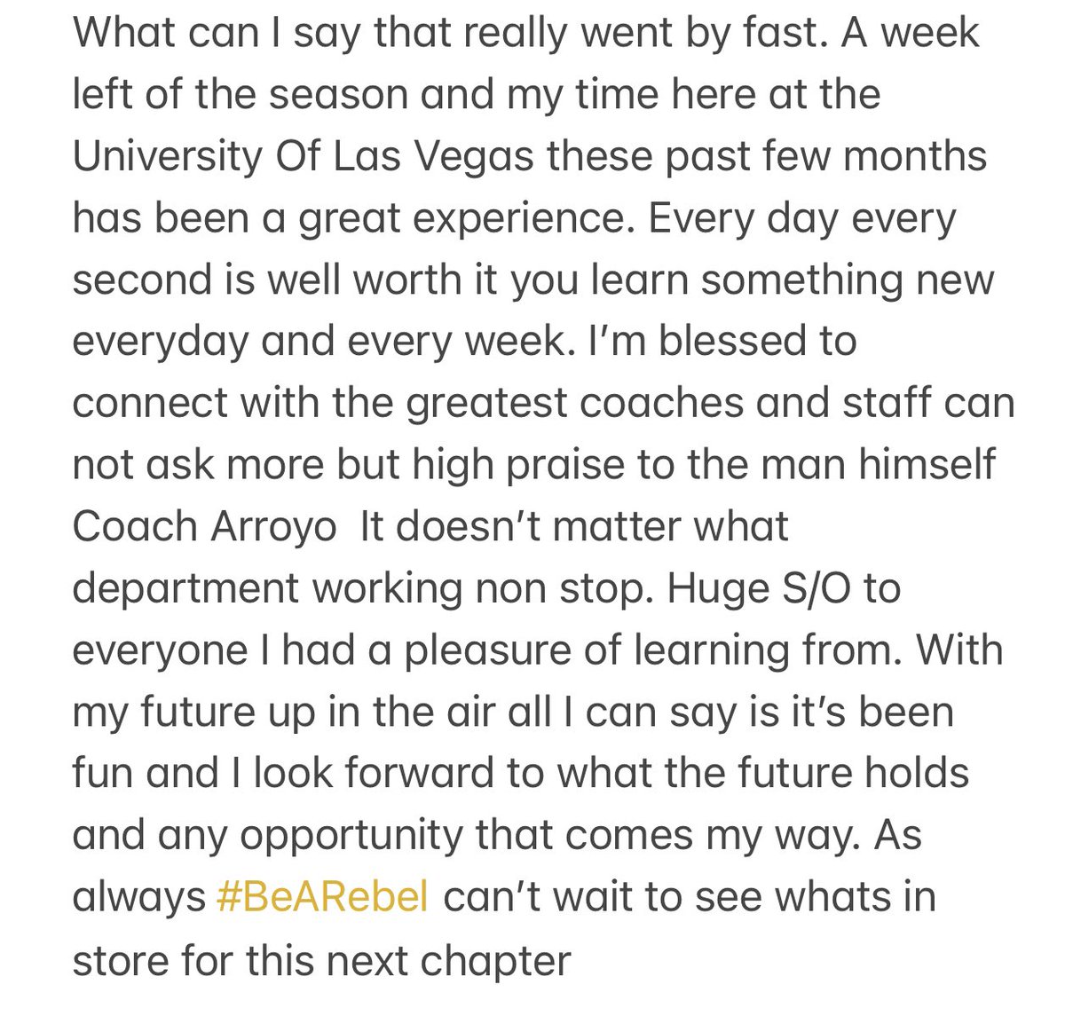 cemiller214's tweet photo. Not a goodbye just yet with just a week away Thanks @unlvfootball for the wonderful opportunity this season. Whatever the man above has for me I know it will be the right decision with my future up in the air I’m grateful for this opportunity

Next Chapter Loading…. #UNLVFB https://t.co/oA524jcdU0