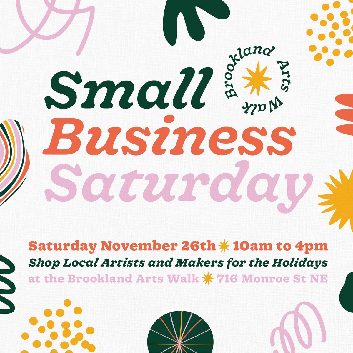 To the five people still on Twitter, I am gonna be at The Brookland Arts Walk this Saturday from 10-4. Swing by and say howdy!