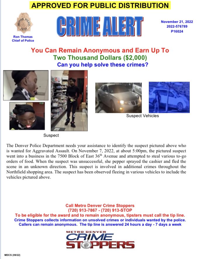 Denver Police Department responding to the incident
